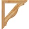 Ekena Millwork Funston Slat Rough Sawn Bracket w/ Offset Brace, Western Red Cedar, 6"W x 34"D x 38"H BKT0604X34X38FST06RWR - alternate 2